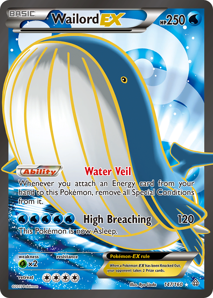 Wailord EX (147/160) [XY: Primal Clash] | Dragon's Lair Comics and Fantasy Houston TX