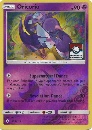 Oricorio (56/145) (League Promo) [Sun & Moon: Guardians Rising] | Dragon's Lair Comics and Fantasy Houston TX