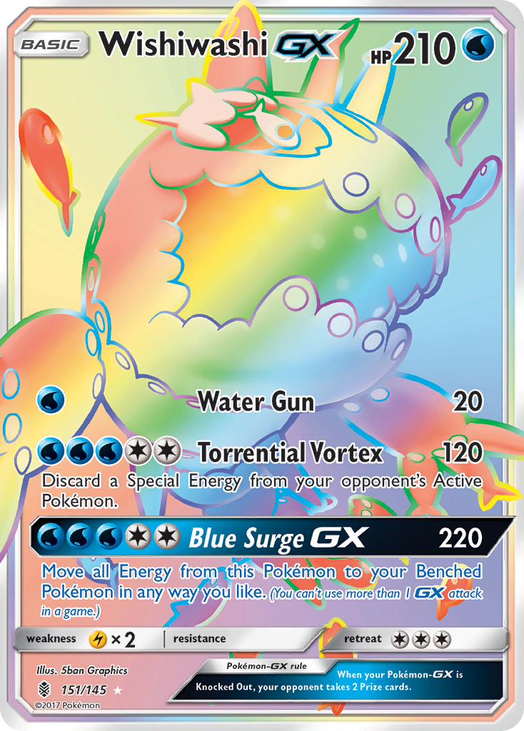 Wishiwashi GX (151/145) [Sun & Moon: Guardians Rising] | Dragon's Lair Comics and Fantasy Houston TX