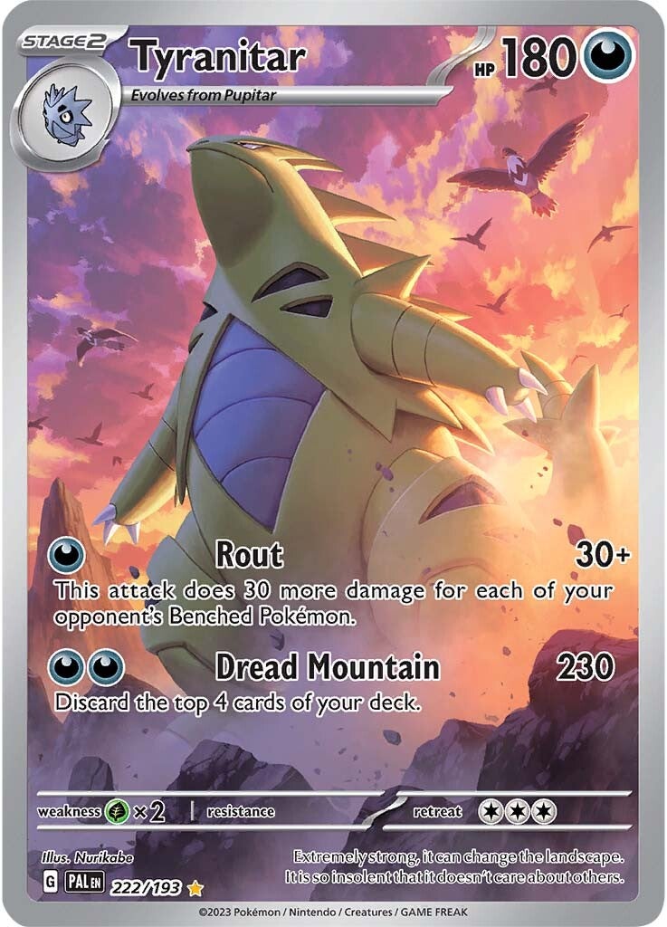 Tyranitar (222/193) [Scarlet & Violet: Paldea Evolved] | Dragon's Lair Comics and Fantasy Houston TX