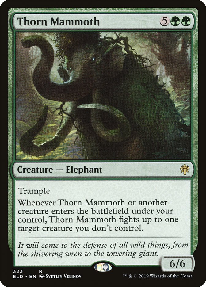 Thorn Mammoth [Throne of Eldraine] | Dragon's Lair Comics and Fantasy Houston TX