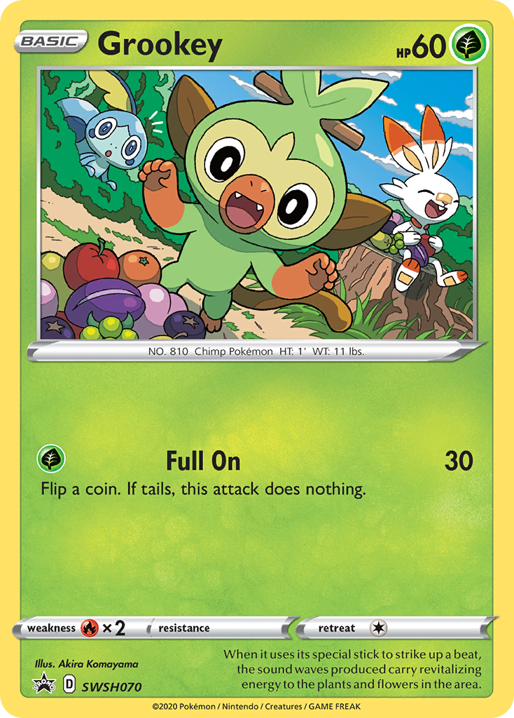 Grookey (SWSH070) [Sword & Shield: Black Star Promos] | Dragon's Lair Comics and Fantasy Houston TX