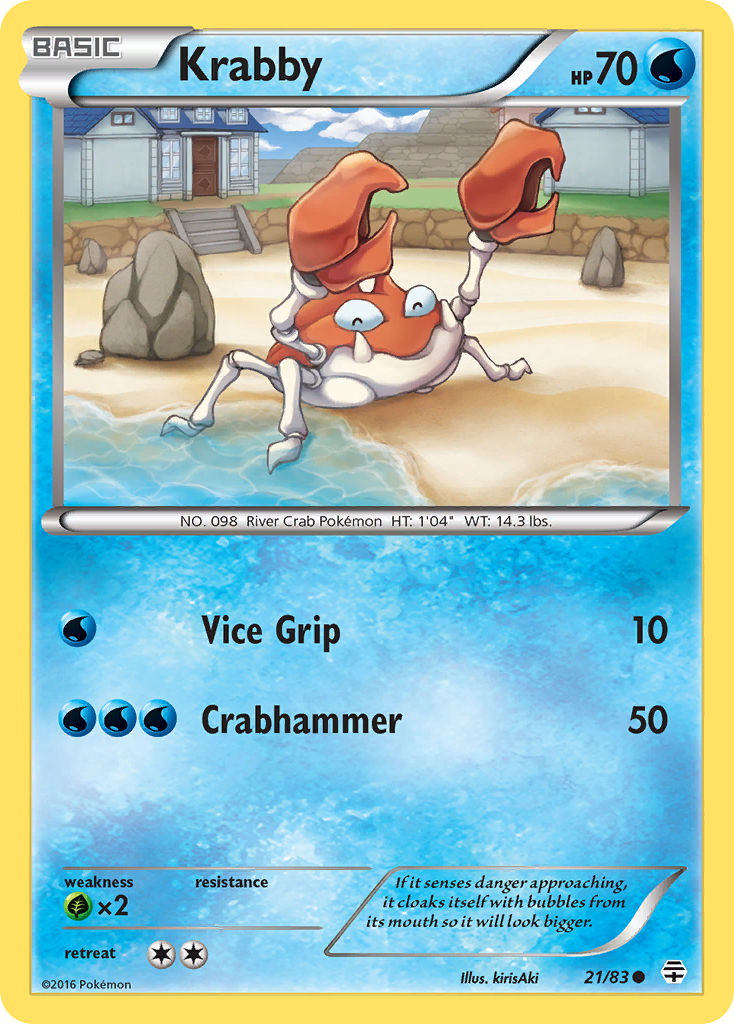 Krabby (21/83) [XY: Generations] | Dragon's Lair Comics and Fantasy Houston TX