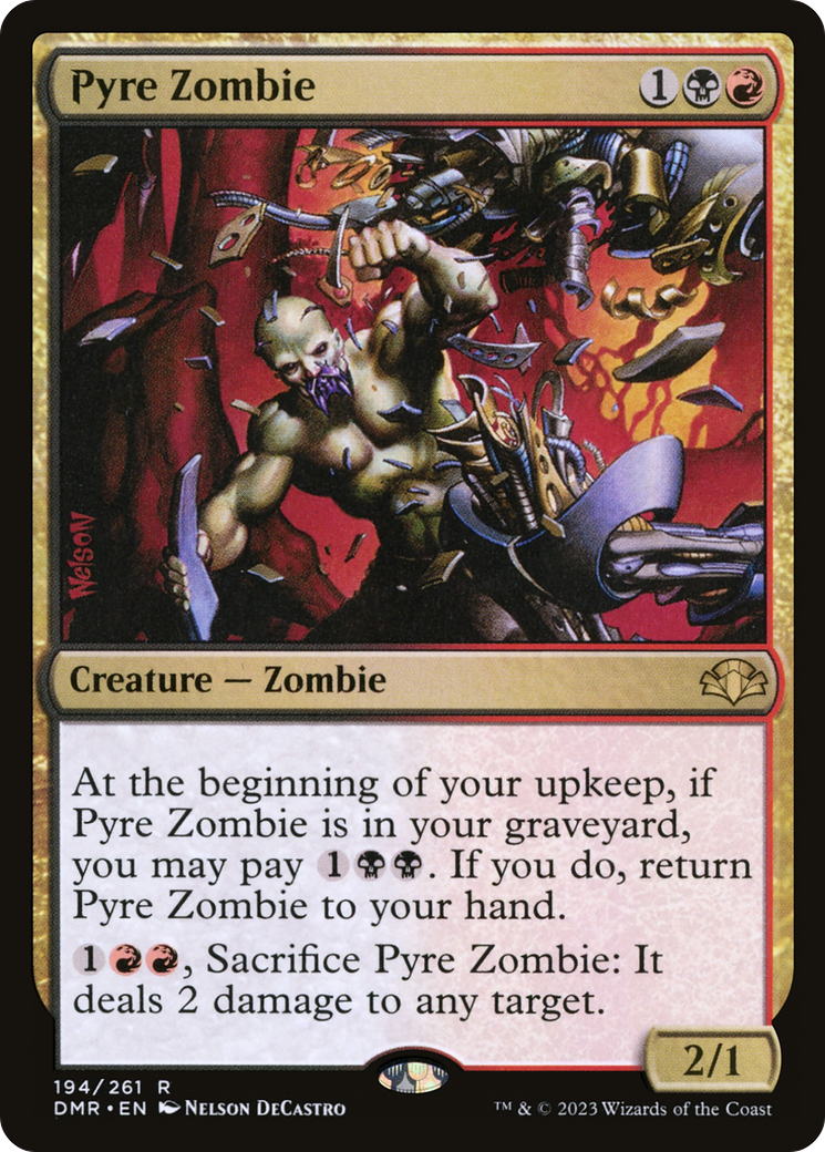 Pyre Zombie [Dominaria Remastered] | Dragon's Lair Comics and Fantasy Houston TX