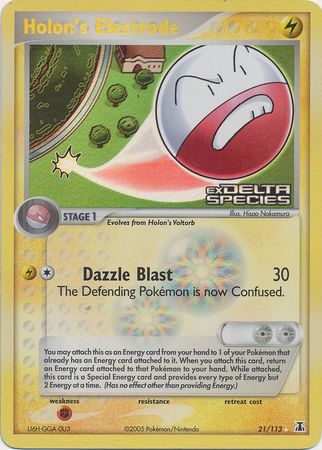 Holon's Electrode (21/113) (Stamped) [EX: Delta Species] | Dragon's Lair Comics and Fantasy Houston TX