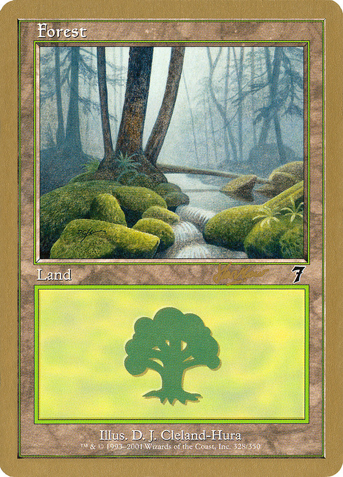 Forest (328) (Sim Han How) [World Championship Decks 2002] | Dragon's Lair Comics and Fantasy Houston TX