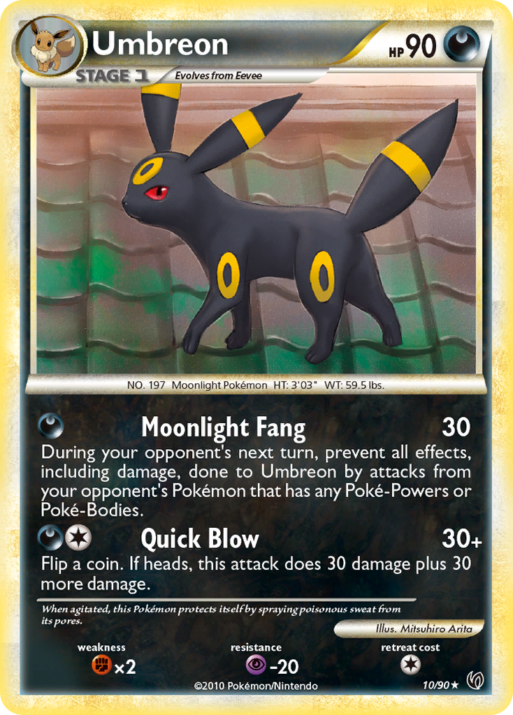 Umbreon (10/90) [HeartGold & SoulSilver: Undaunted] | Dragon's Lair Comics and Fantasy Houston TX