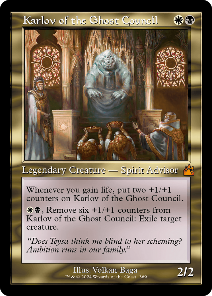 Karlov of the Ghost Council (Retro Frame) [Ravnica Remastered] | Dragon's Lair Comics and Fantasy Houston TX