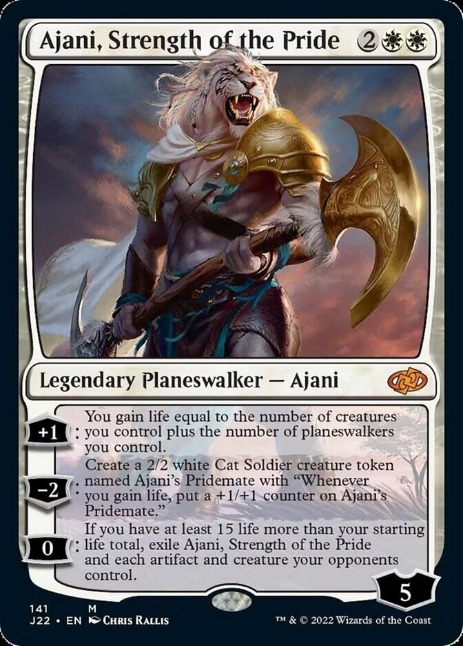 Ajani, Strength of the Pride [Jumpstart 2022] | Dragon's Lair Comics and Fantasy Houston TX