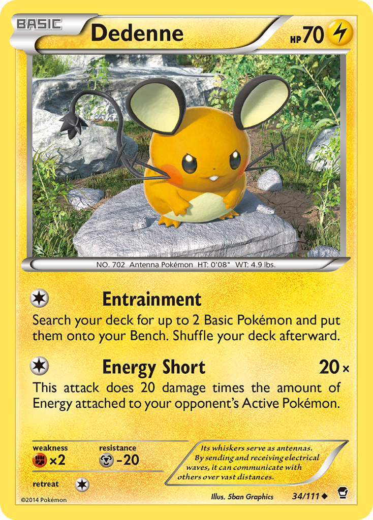 Dedenne (34/111) [XY: Furious Fists] | Dragon's Lair Comics and Fantasy Houston TX