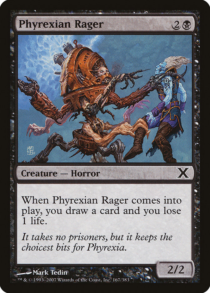 Phyrexian Rager [Tenth Edition] | Dragon's Lair Comics and Fantasy Houston TX