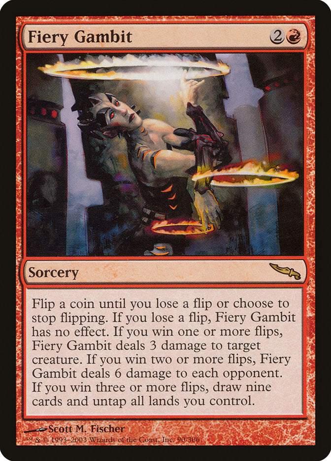 Fiery Gambit [Mirrodin] | Dragon's Lair Comics and Fantasy Houston TX