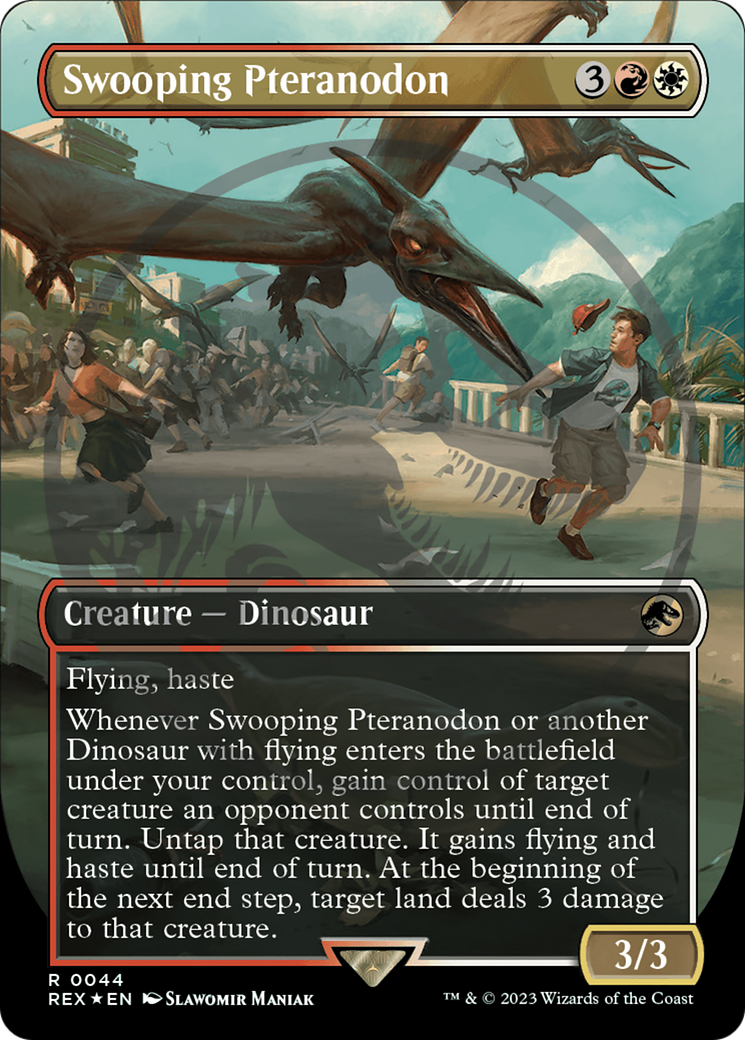 Swooping Pteranodon (Emblem) (Borderless) [Jurassic World Collection Tokens] | Dragon's Lair Comics and Fantasy Houston TX