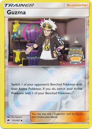 Guzma (115/147) (League Promo) [Sun & Moon: Burning Shadows] | Dragon's Lair Comics and Fantasy Houston TX