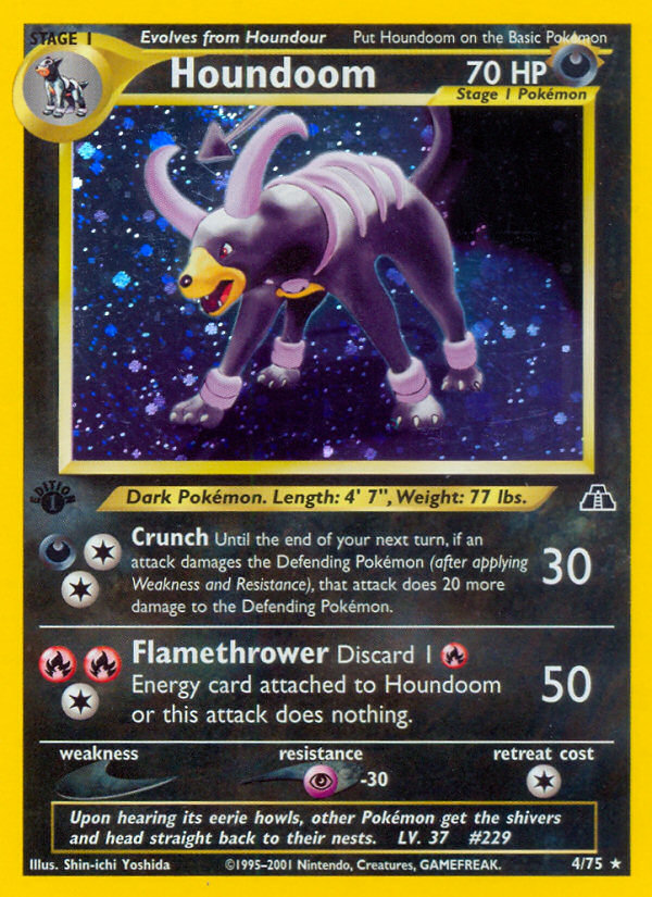 Houndoom (4/75) [Neo Discovery 1st Edition] | Dragon's Lair Comics and Fantasy Houston TX