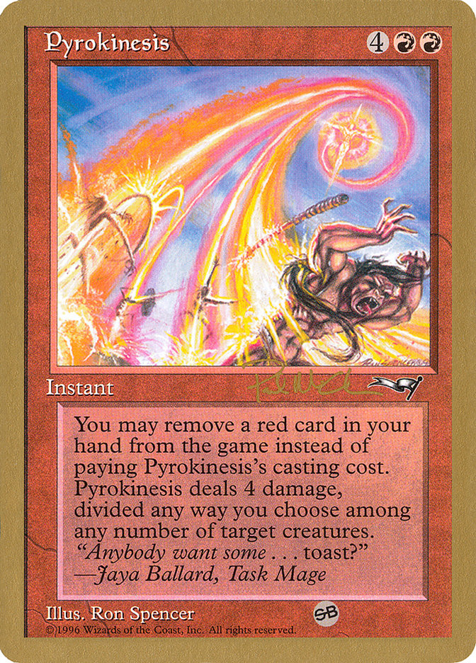 Pyrokinesis (Paul McCabe) (SB) [World Championship Decks 1997] | Dragon's Lair Comics and Fantasy Houston TX