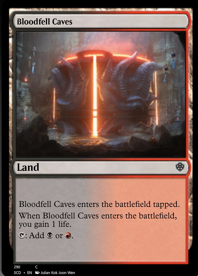 Bloodfell Caves [Starter Commander Decks] | Dragon's Lair Comics and Fantasy Houston TX