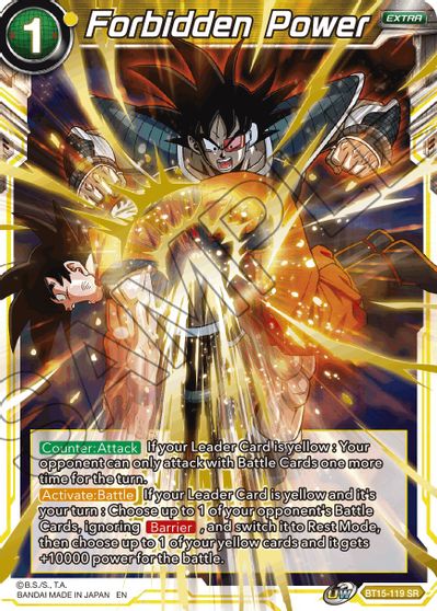 Forbidden Power (BT15-119) [Saiyan Showdown] | Dragon's Lair Comics and Fantasy Houston TX