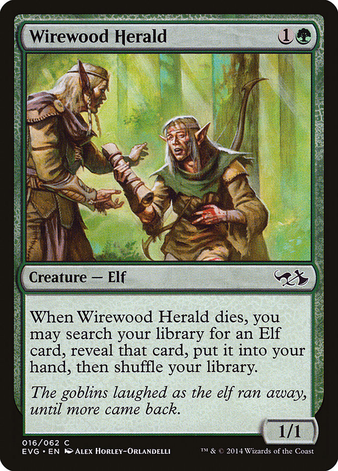 Wirewood Herald (Elves vs. Goblins) [Duel Decks Anthology] | Dragon's Lair Comics and Fantasy Houston TX