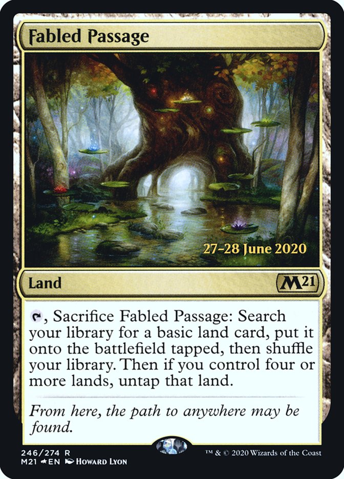 Fabled Passage [Core Set 2021 Prerelease Promos] | Dragon's Lair Comics and Fantasy Houston TX