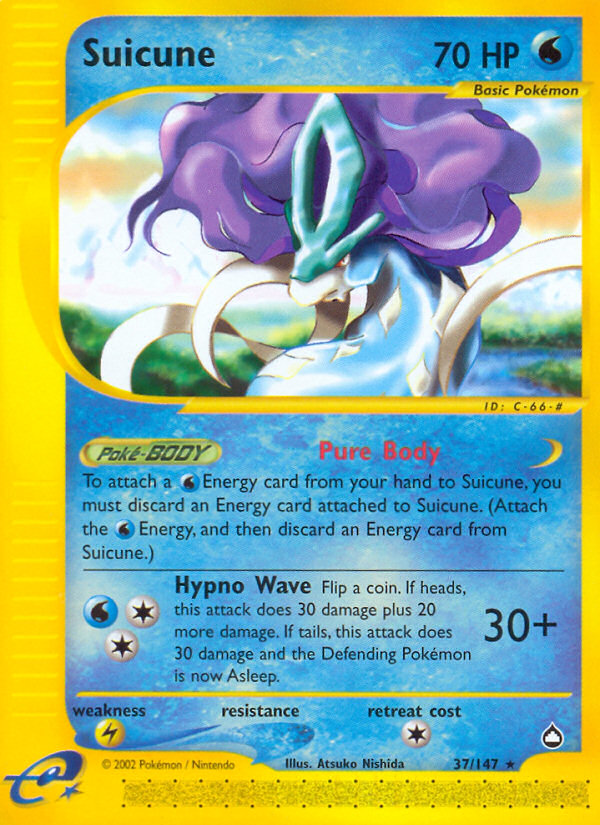 Suicune (37/147) [Aquapolis] | Dragon's Lair Comics and Fantasy Houston TX