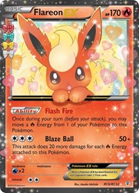 Flareon EX (RC6/RC32) [Generations: Radiant Collection] | Dragon's Lair Comics and Fantasy Houston TX