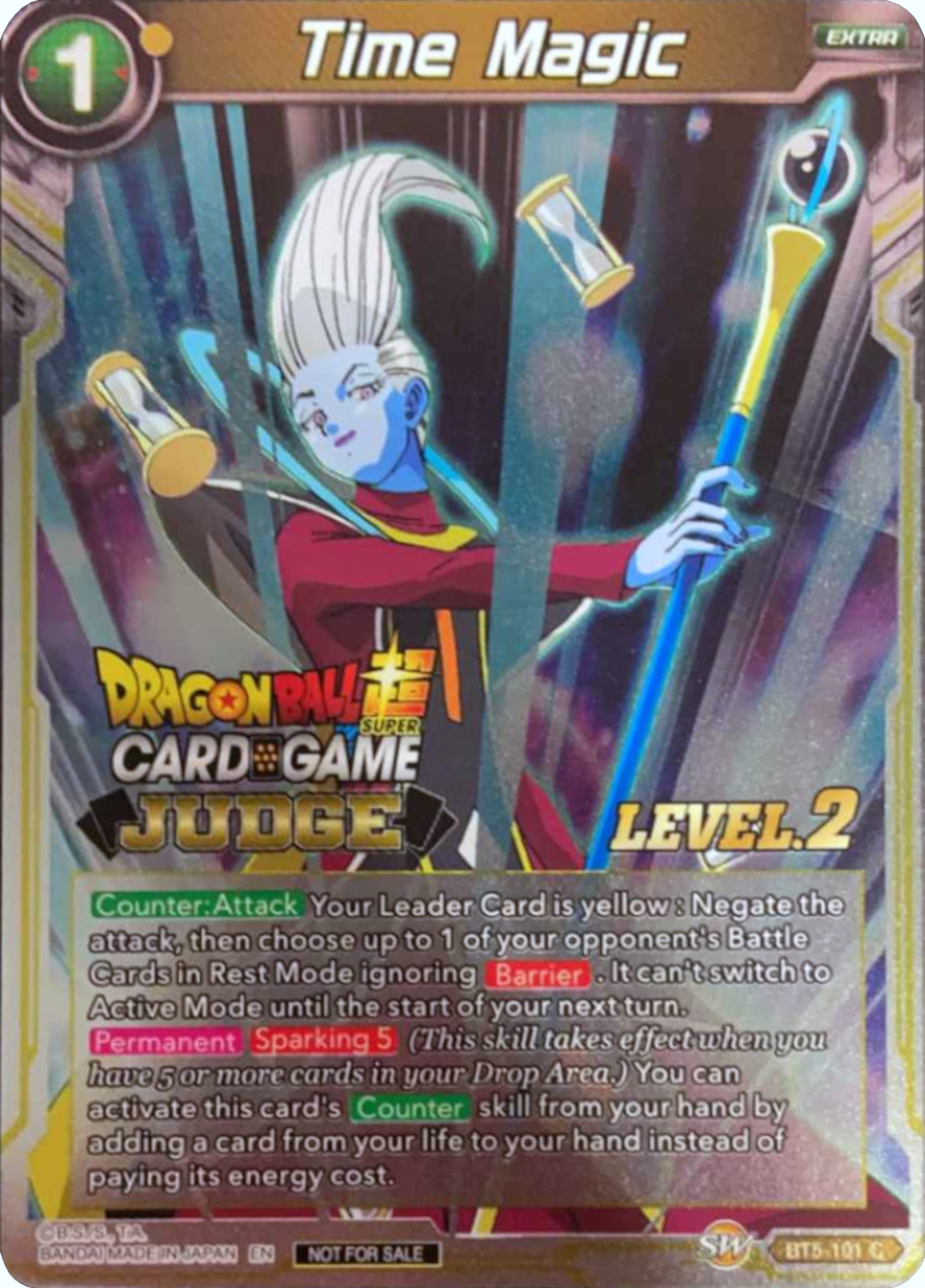 Time Magic (Level 2) (BT5-101) [Judge Promotion Cards] | Dragon's Lair Comics and Fantasy Houston TX