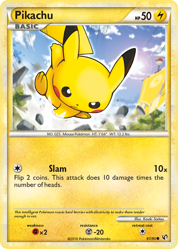 Pikachu (61/90) [HeartGold & SoulSilver: Undaunted] | Dragon's Lair Comics and Fantasy Houston TX