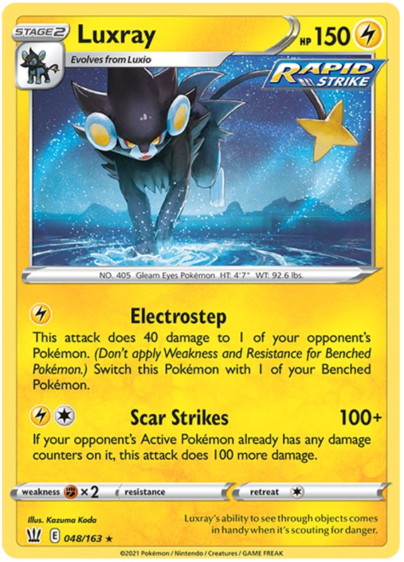 Luxray (048/163) [Sword & Shield: Battle Styles] | Dragon's Lair Comics and Fantasy Houston TX