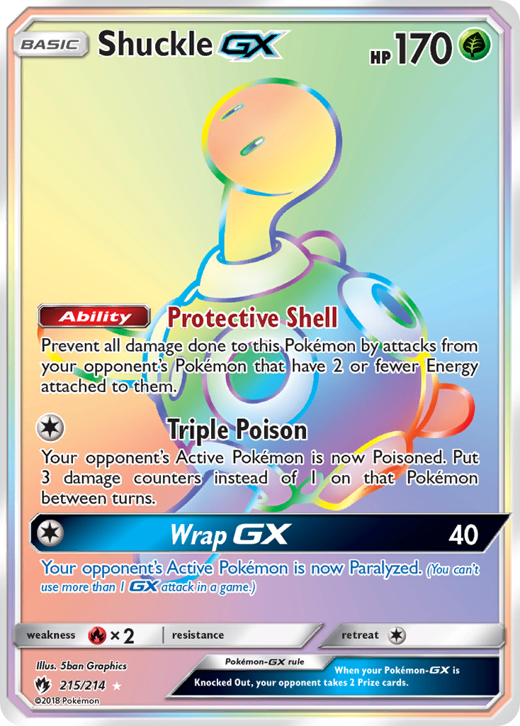 Shuckle GX (215/214) [Sun & Moon: Lost Thunder] | Dragon's Lair Comics and Fantasy Houston TX