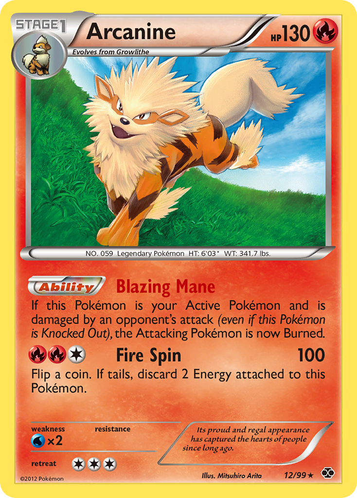 Arcanine (12/99) [Black & White: Next Destinies] | Dragon's Lair Comics and Fantasy Houston TX