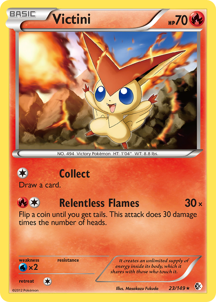 Victini (23/149) [Black & White: Boundaries Crossed] | Dragon's Lair Comics and Fantasy Houston TX