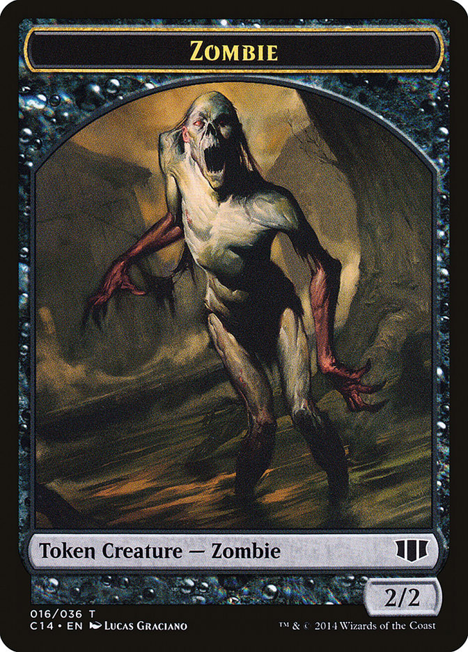 Germ // Zombie (016/036) Double-Sided Token [Commander 2014 Tokens] | Dragon's Lair Comics and Fantasy Houston TX