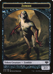 Ob Nixilis of the Black Oath Emblem // Zombie (016/036) Double-Sided Token [Commander 2014 Tokens] | Dragon's Lair Comics and Fantasy Houston TX