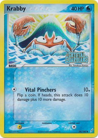 Krabby (54/100) (Stamped) [EX: Crystal Guardians] | Dragon's Lair Comics and Fantasy Houston TX