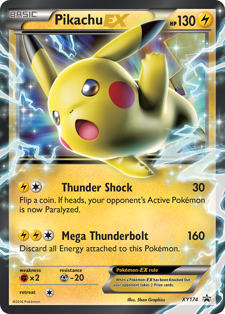 Pikachu EX (XY174) [XY: Black Star Promos] | Dragon's Lair Comics and Fantasy Houston TX