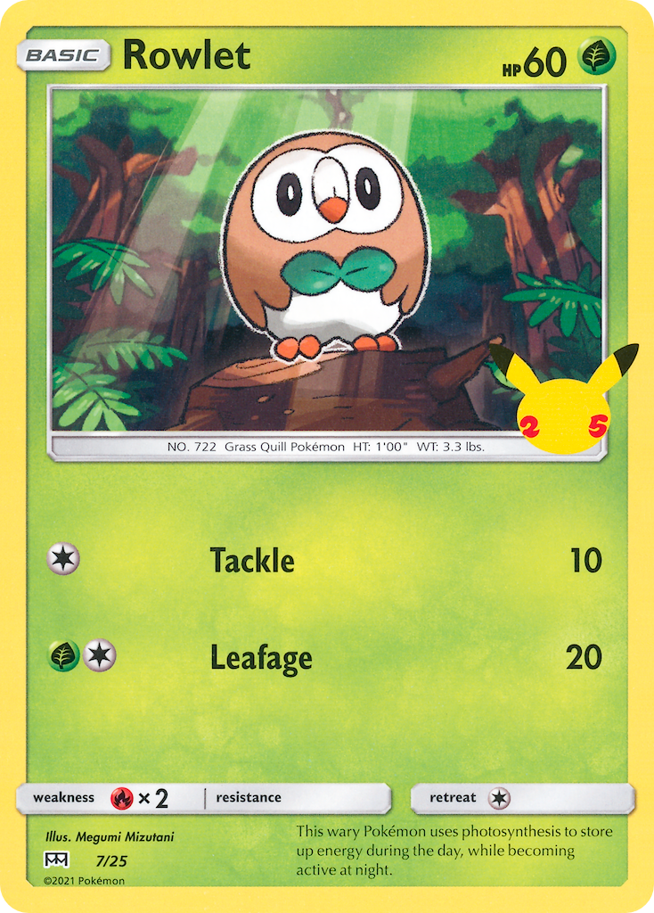 Rowlet (7/25) [McDonald's 25th Anniversary] | Dragon's Lair Comics and Fantasy Houston TX