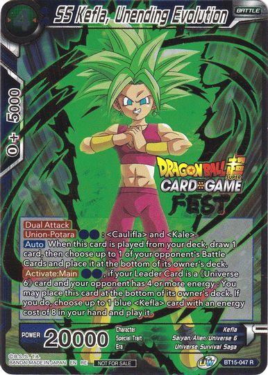 SS Kefla, Unending Evolution (Card Game Fest 2022) (BT15-047) [Tournament Promotion Cards] | Dragon's Lair Comics and Fantasy Houston TX