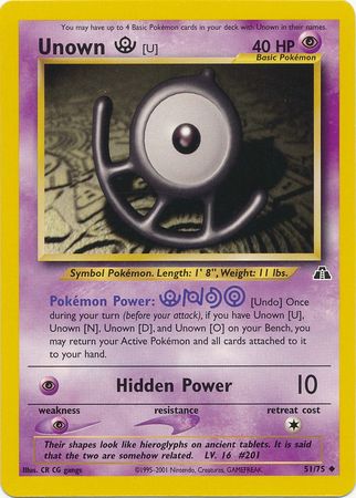 Unown [U] (51/75) [Neo Discovery Unlimited] | Dragon's Lair Comics and Fantasy Houston TX