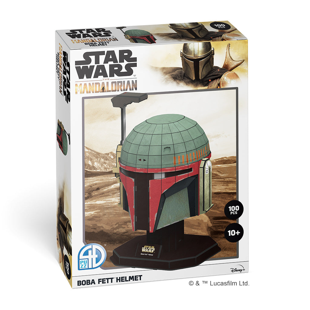 Star Wars Boba Fett Helmet Style #1 Paper Model Kit - Medium | Dragon's Lair Comics and Fantasy Houston TX