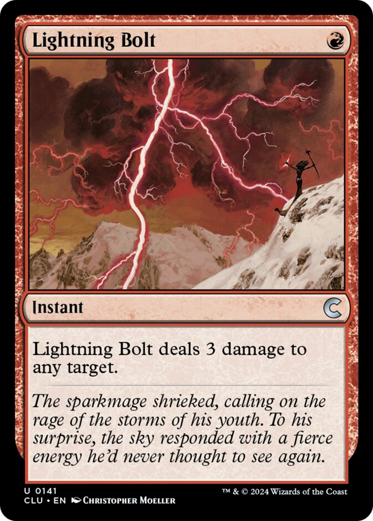 Lightning Bolt [Ravnica: Clue Edition] | Dragon's Lair Comics and Fantasy Houston TX