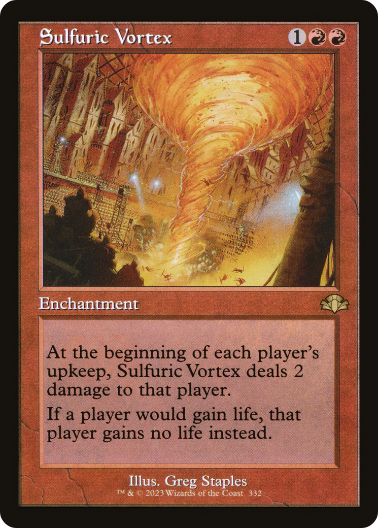 Sulfuric Vortex (Retro) [Dominaria Remastered] | Dragon's Lair Comics and Fantasy Houston TX