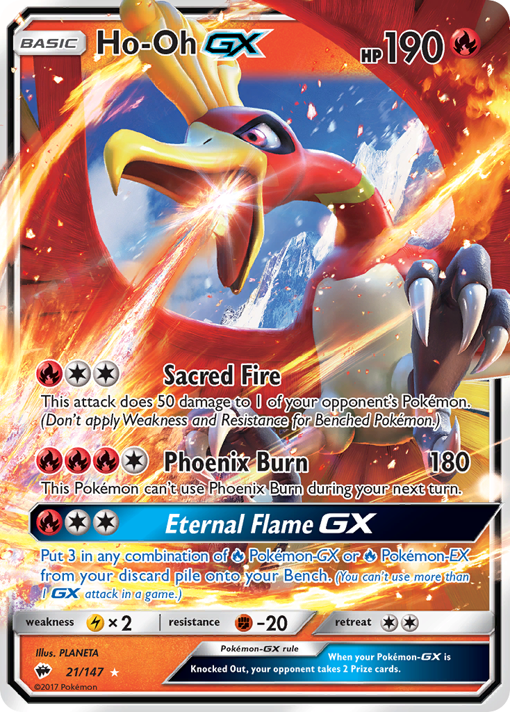 Ho-Oh GX (21/147) [Sun & Moon: Burning Shadows] | Dragon's Lair Comics and Fantasy Houston TX