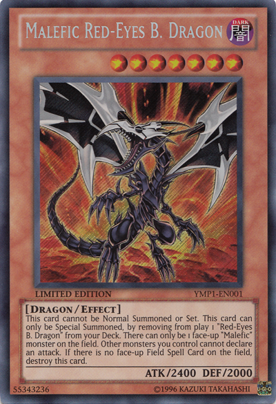 Malefic Red-Eyes B. Dragon [YMP1-EN001] Secret Rare | Dragon's Lair Comics and Fantasy Houston TX