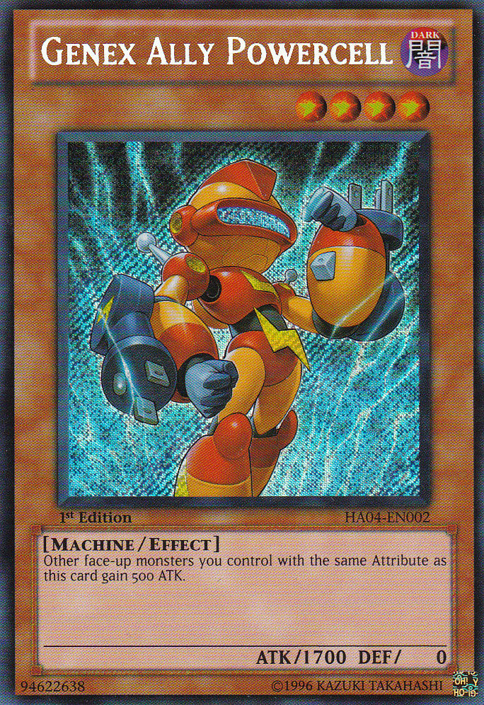 Genex Ally Powercell [HA04-EN002] Secret Rare | Dragon's Lair Comics and Fantasy Houston TX