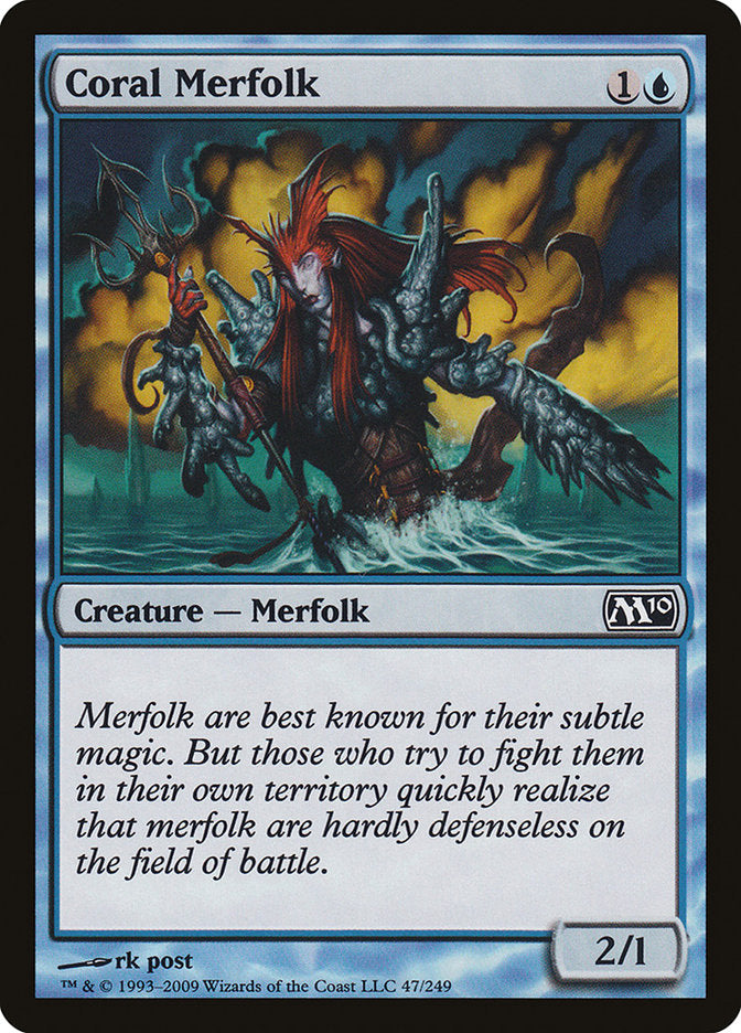 Coral Merfolk [Magic 2010] | Dragon's Lair Comics and Fantasy Houston TX