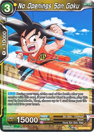 No Openings Son Goku (BT3-090) [Cross Worlds] | Dragon's Lair Comics and Fantasy Houston TX