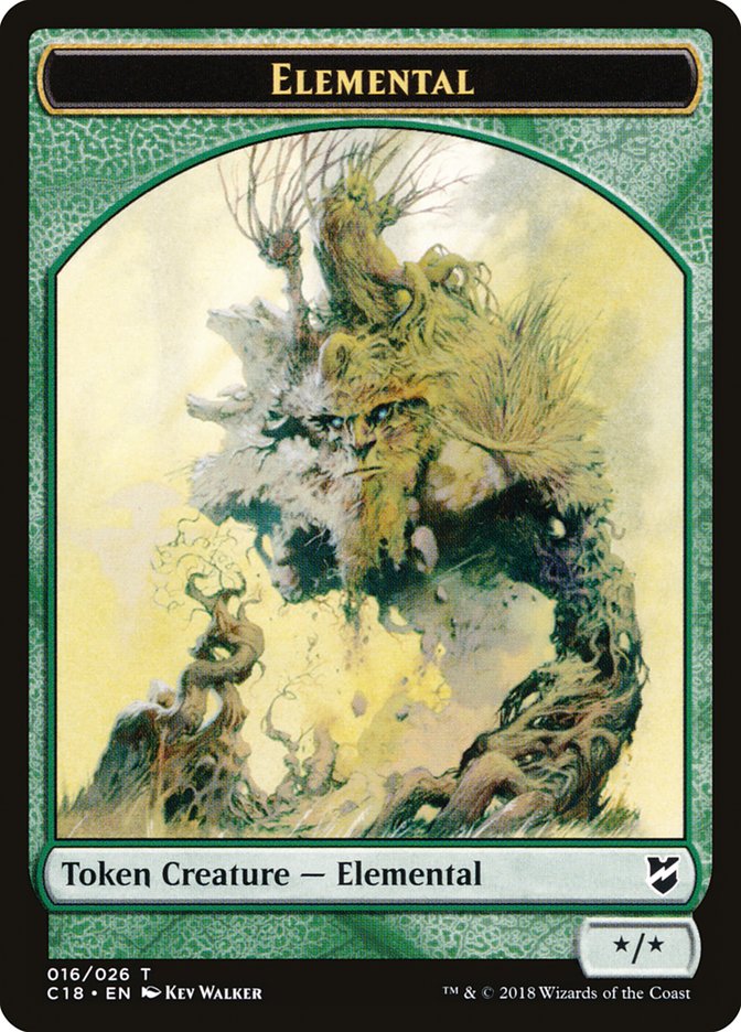 Elemental Token [Commander 2018 Tokens] | Dragon's Lair Comics and Fantasy Houston TX