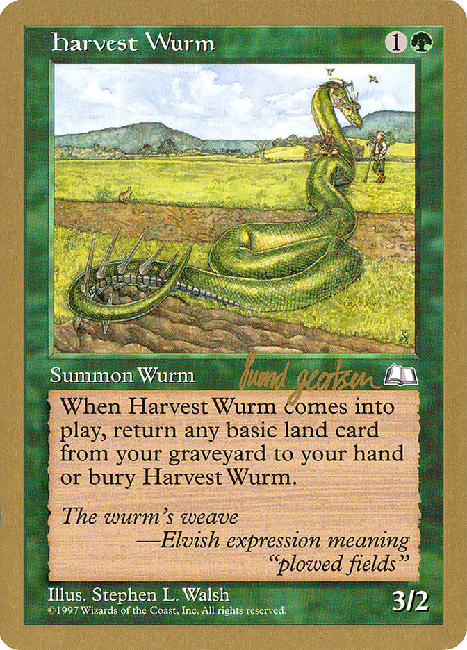 Harvest Wurm (Svend Geertsen) [World Championship Decks 1997] | Dragon's Lair Comics and Fantasy Houston TX