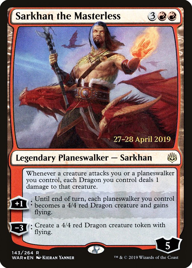 Sarkhan the Masterless [War of the Spark Prerelease Promos] | Dragon's Lair Comics and Fantasy Houston TX